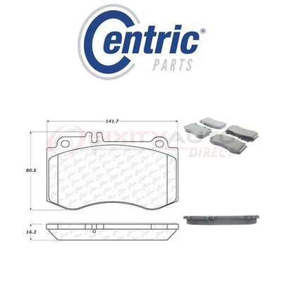 Centric Ceramic Disc Brake Pads w Shims for 2010-2011 Mercedes-Benz E550 wc Foto 1 de 4
