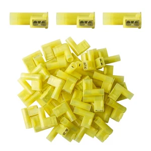 90 Grad Nylon Flagge Spaten Klemmen Buchse Crimp Verbinder isoliert 12-10 AWG - Bild 1 von 13