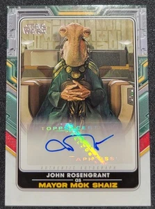 Star Wars 2022 el libro de Boba Fett John Rosengrant como alcalde Mok Shaiz automático - Imagen 1 de 2