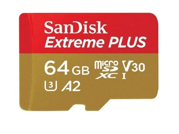 Speicherkarte SanDisk Extreme Plus Micro SDXC 64 GB Class 10 UHS-I/U3 A2 V30 - Bild 1 von 2