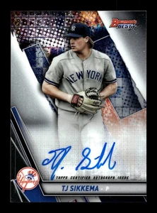 Bowman's Best Auto TJ Sikkema 2019 #B19-TJS Auto NY Yankees - Imagen 1 de 2