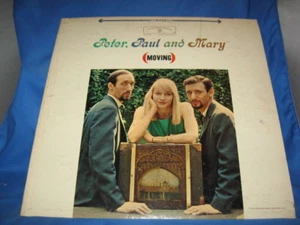 Peter, Paul and Mary.  "MOVING".  Vintage 1962  LP.  Warner Bros.  #1473[INV-17] - Picture 1 of 4