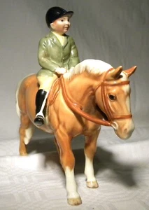 BESWICK BOY ON A PALOMINO PONY 1500 - Imagen 1 de 9