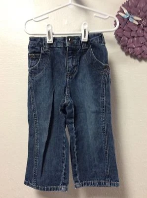 Pantalones de mezclilla Osh Kosh genuinos para niños infantes niños talla 24 meses azul 5 bolsillos 73 Foto 1 de 4
