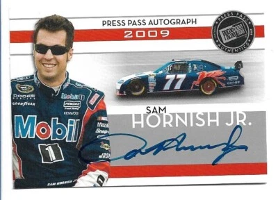 2009 Press Pass Auto Silver Sam Hornish Jr Autograph - Image 1 of 2