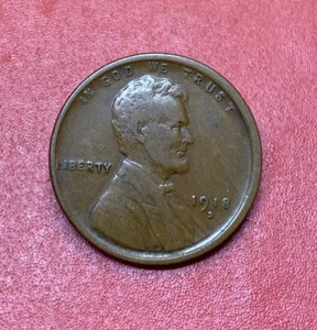 1918-S Lincoln Wheat Cent Circulated VF+ to XF Nice Early Date Coin ORIGINAL - Picture 1 of 2