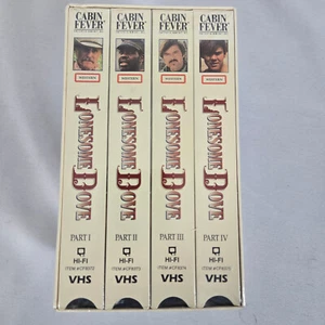 NEW LONESOME DOVE VHS Set Robert Duvall Tommy Lee Jones Danny Glover 6 Hr Epic - Picture 1 of 7