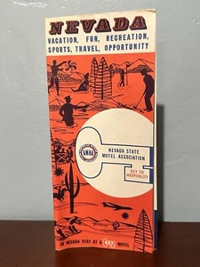 Folleto de viaje Nevada Key Motel vintage años 60 mapa directorio Harold’s Club Reno - Imagen 1 de 10