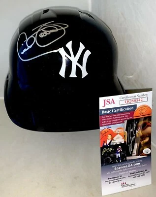 Cecil Fielder signed New York Yankees Full Size Batting Helmet autographed JSA - Image 1 of 4