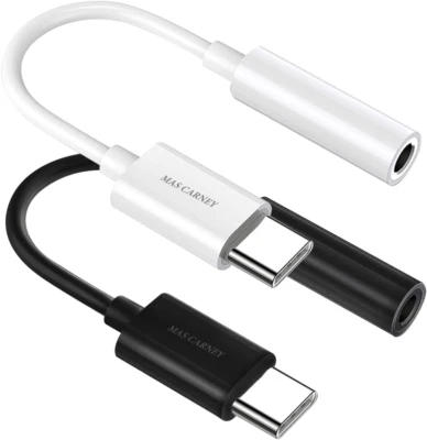 2 Adattatori Da USB Tipo C a AUX Femmina Da 3,5 Mm, Jack Audio per Cuffie - Immagine 1 di 4
