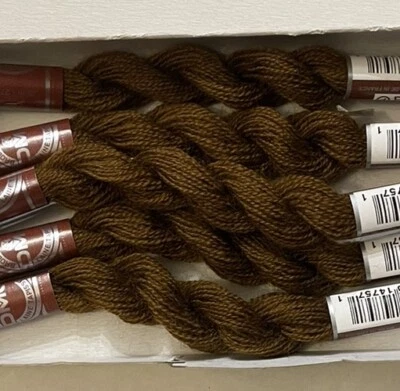 DMC Wool Embroidery Floss Medicis Medium Brown 8323 27.3yd Skein Box Of 5 - Image 1 of 4