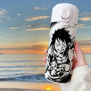One Piece Law Anime Edelstahl Trinkflasche Isolierflasche thermos cup 420ML - Picture 1 of 2