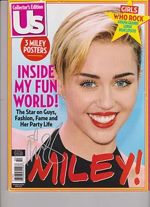 US WEEKLY COLLECTOR'S EDITION MILEY CYRUS MAGAZINE-3 POSTERS-INSIDE MY FUN WORLD - Picture 1 of 2