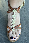 Louis Vuitton - Strappy Daisy Wedge Sandal 37.5