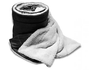 zUZIFY Oversized Sherpa Lined Mink Fleece Throw Blanket. 66X56 FU0995