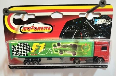 MAJORETTE SUPER MOVERS KENWORTH SEMI TRACTOR TRAILER F1 RACER TRUCK 600 SERIES - Image 1 of 4