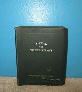 Nickel & Nickel Alloys 1946 Reference Binder International Nickel Co. Inc. - Picture 1 of 7