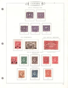 1930 - 1932 / Medallion / Postage Due / Misc. / KGV / USED F to VF - est$87 - Picture 1 of 4