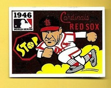1971 Fleer  LAUGHLIN WORLD SERIES 1946 Cardinals v.Red Sox #44 BLACK BACK EXMT
