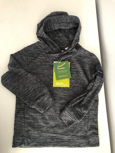 Regatta Kade Boys Hooded Jumper- Seal Grey- Size 5-6 Years BNWT - Picture 1 of 6