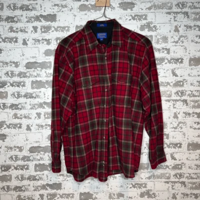 Vintage Pendleton 100 % virgin wool long sleeve button down - Image 1 of 4