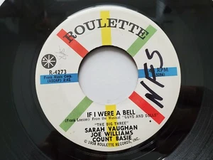 SARAH VAUGHAN Joe Williams COUNT BASIE - If I Were a Bell / Teach Me Tonight EX - Imagen 1 de 2