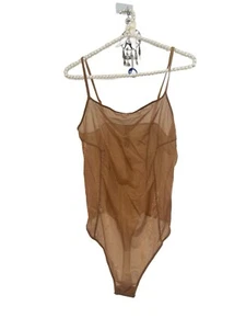 SKIMS Gr. XL Glissenette Chai U-Ausschnitt transparent Body schimmernd goldener Fehler! - Bild 1 von 10