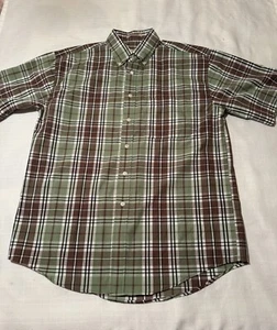 Neu ohne Etikett Sun River Clothing Co. knitterarmes mehrfarbig kariertes Button-Down-Hemd M - Bild 1 von 7