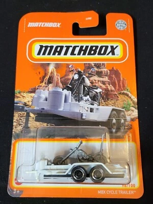 Remolque para bicicletas Matchbox 98/100 MBX 2022 blanco con picadora nuevo casi como nuevo Foto 1 de 2