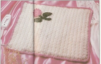 Heating Pad Cover - 13" x 15" - Worsted weight yarn - CROCHET PATTERN ONLY - Image 1 of 2