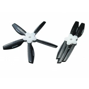 Microheli Plastic Folding 5-Blade Propeller 4045 CW/CCW w/Bracket (BLACK) - Picture 1 of 1