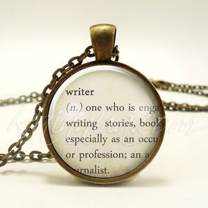 Gifts For Writers, Authors Necklace, Dictionary Jewelry (1979B1IN)