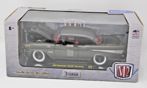 M2 Walmart Titanium 1957 Chevrolet Bel Air Hard Top 1/24 Scale Limited 500 World - Picture 1 of 7
