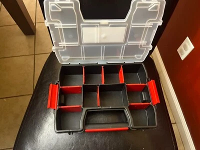 CRAFTSMAN Small Storage Organizer, 10 Compartment, Plastic Tool Storage - Image 1 of 4