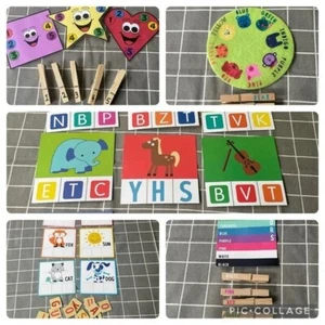Kids Developmental Toys Sensory Motor Skills Alphabet Words - Picture 1 of 9