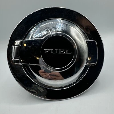2011-2019 DODGE CHALLENGER SRT-8 6.4L REAR GAS TANK FILLER LID COVER CAP CHROME - Image 1 of 4