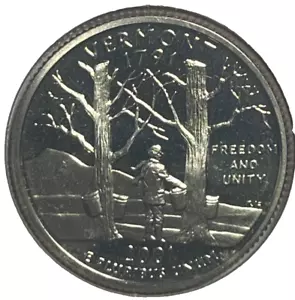 2001 S VERMONT PROOF STATE QUARTER NOT SILVER E798 - Picture 1 of 2