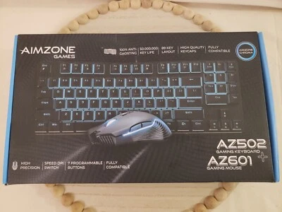 AIMZONE Games - Keyboard (Az502) & Mouse (AZ601) Combo - Brand New!! - Image 1 of 3
