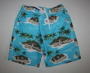 New Gymboree Boys Tropical Island Blue Swim Trunks 4 Year NWT Outback Adventure - Picture 1 of 1