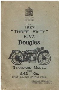 DOUGLAS 350cc E.W. MANUALE ISTRUZIONI E MANUTENZIONE ORIGINALE 1927 PROPRIETARI - Foto 1 di 1