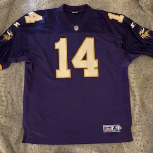 Vintage 1995 Starter Minnesota Vikings Brad Johnson #14 NFL Jersey Size 52 XL - Picture 1 of 7