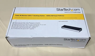 StarTech 4K USB-C Dock, Triple 4K Monitor Docking Station DK30CH2DEP - Image 1 of 3