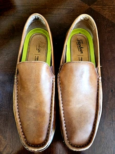 Florsheim Herren Braun Komfort Tech Slipper Halbschuhe Fahrerschuh Leder Gr. 13M - Bild 1 von 11