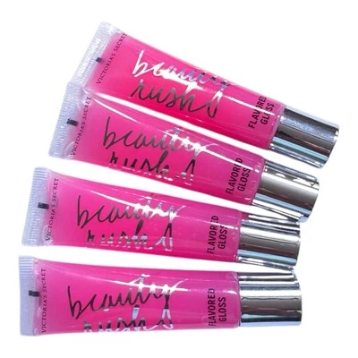 4 Victoria's Secret LOVE BERRY Beauty Rush Lip Gloss Pink New - Image 1 of 2