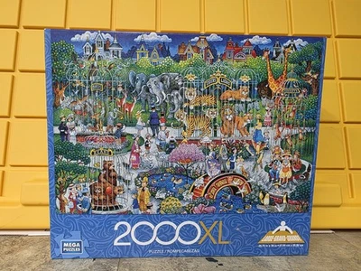 2000XL Mega Puzzles Victorian Zoo Jigsaw Puzzle Good Condition Complete - Image 1 of 2