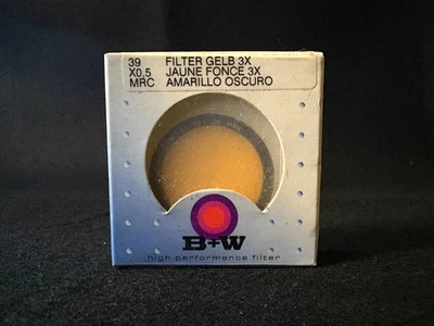 Leitz Leica E39 Dark Yellow 3X Filter Chrome 39mm 13101 #026 - Image 1 of 4