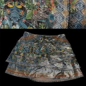 Lucky in Love Damas XL Tenis Golf Pickleball Skort Brillo Animal Iridiscente - Imagen 1 de 9