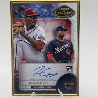 2022 Topps Gold Label - Framed Autographs Josiah Gray #FA-JG (AU, RC) - Image 1 of 3