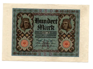 100  MARK VERY  FINE  BANKNOTE  FROM  GERMANY  1920   PICK-69 - Picture 1 of 2