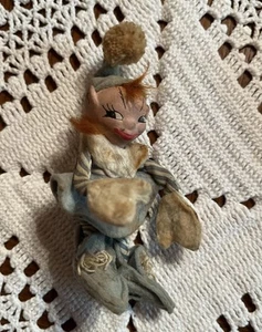 Vintage 1940’s Jump Jump Pixie Holiday House Elf Doll - Picture 1 of 5